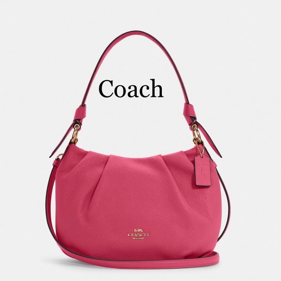 Coach Handbags - COACH Everly Shoulder Bag
Gold/Bright Violet